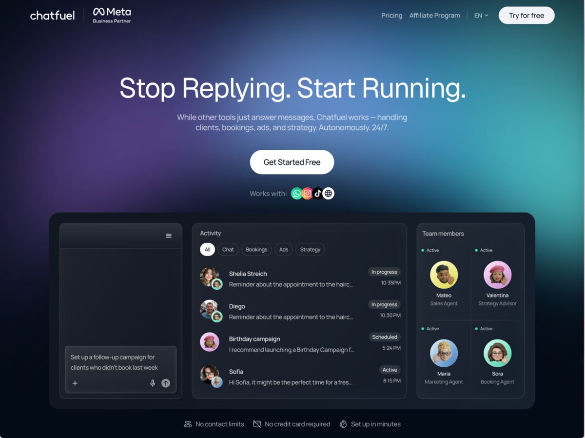 Simpliers CHAT comparison screenshot